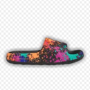 Adidas Originals ADILETTE 22 Slide Black Paint Splatter. U.S Men’s size : 13